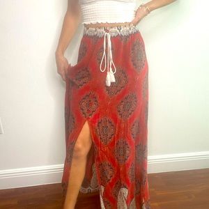 COPY - long red skirt